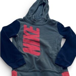 Nike Olive and Black Hoodie with Red Accents